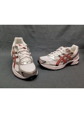 ASICS Gel-1130 White/Red/Black Sneakers Men's Size 9.5 NEW NO BOX!